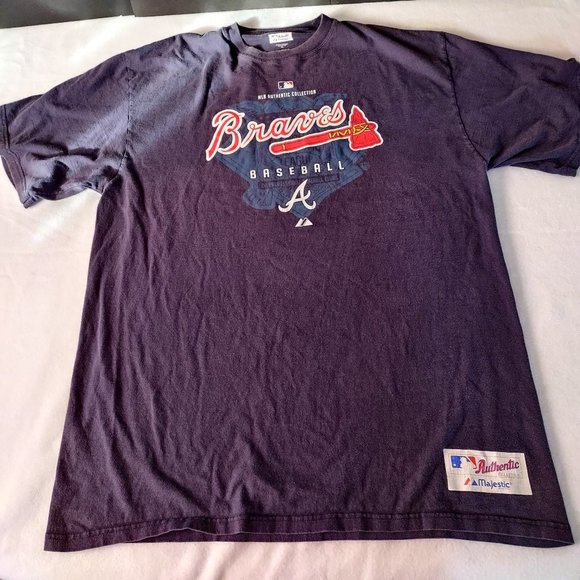 MAJESTIC ATLANTA BRAVES T-SHIRT MENS SIZE XL - Picture 1 of 14
